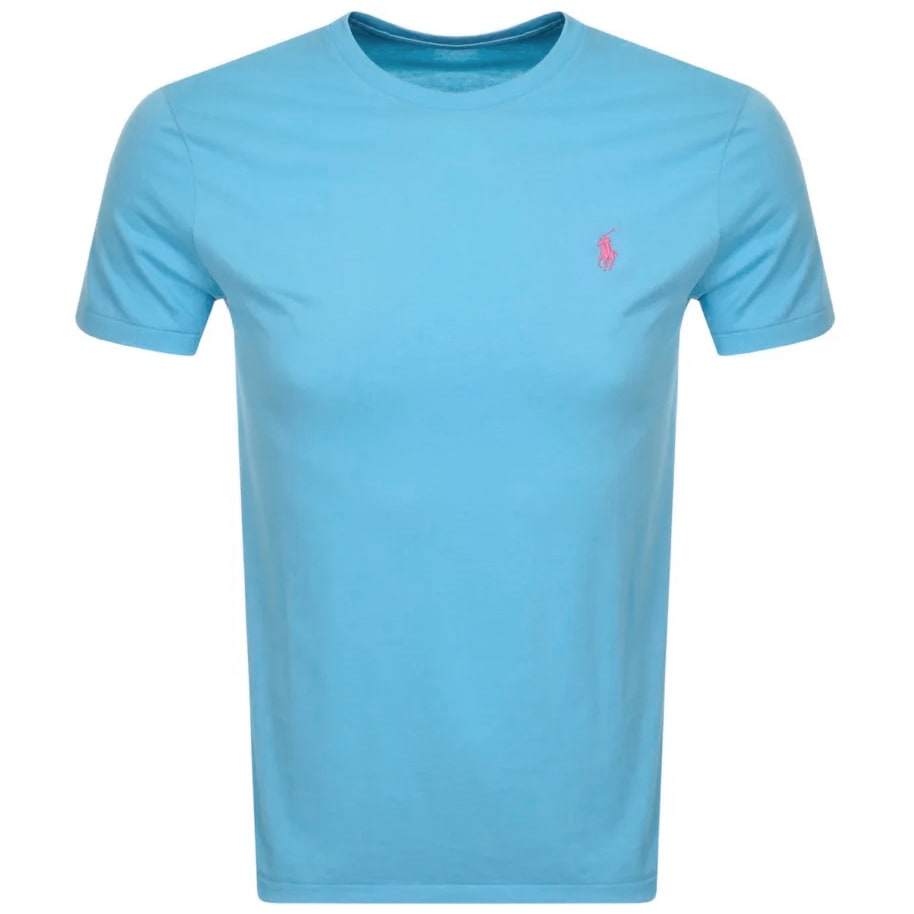 Alternative Image for ProductRalph Lauren Crew Neck Slim Fit T Shirt Blue1